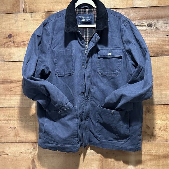 G.H. Bass & Co. Blue Military Field Jacket - Picture 1 of 16